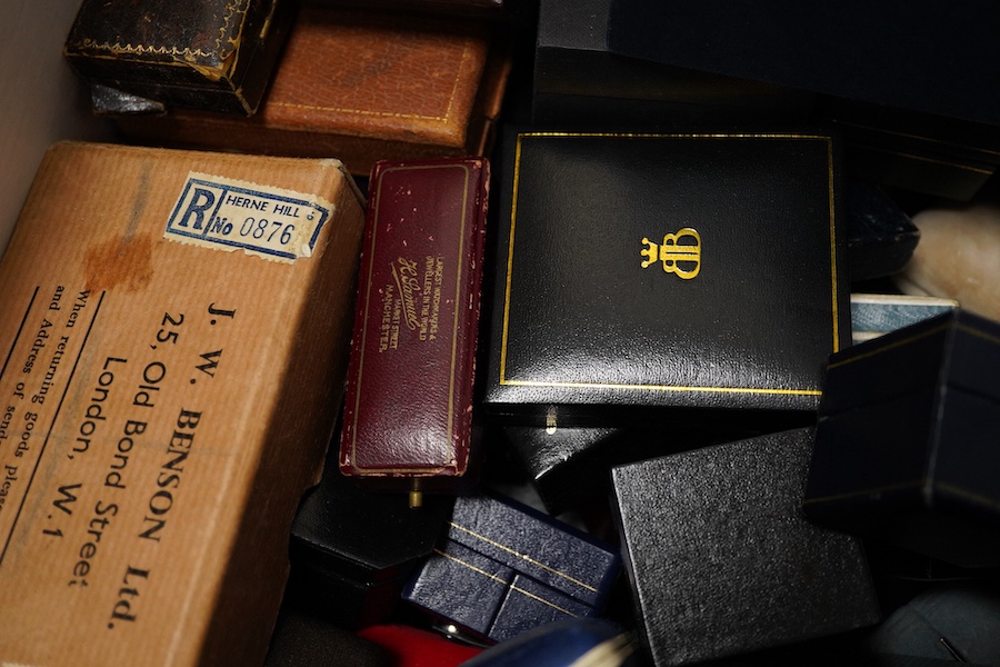 A large quantity of assorted jewellery boxes.